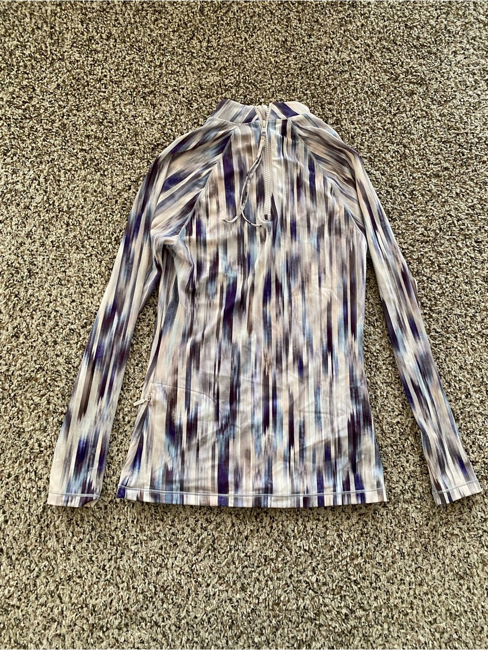 Athleta Multicolored North Point Rashguard In Grey Abstract - Picture 8 of 13
